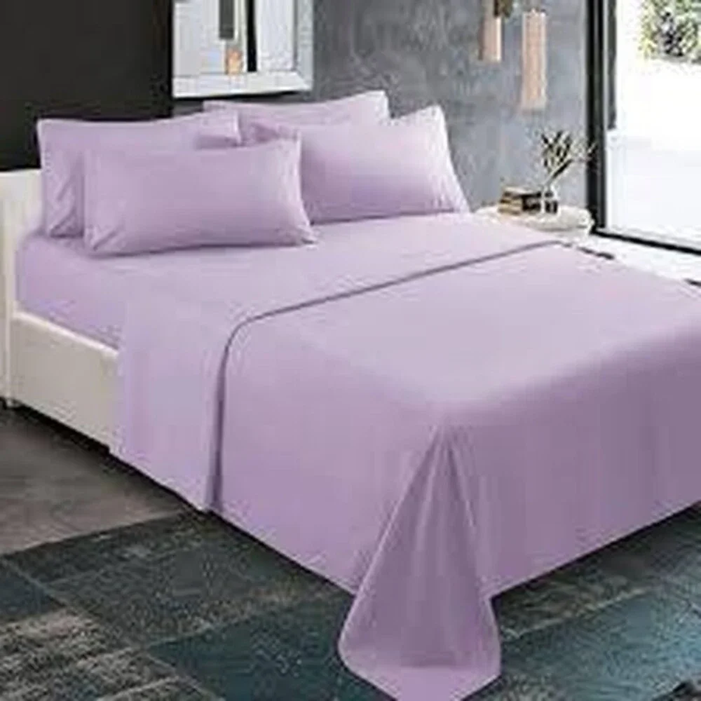 Lauren Ralph Lauren Spencer Solid Sateen 4 pcs Sheet Set King Deep Lavender